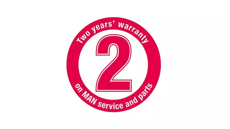 MAN two-year warranty seal