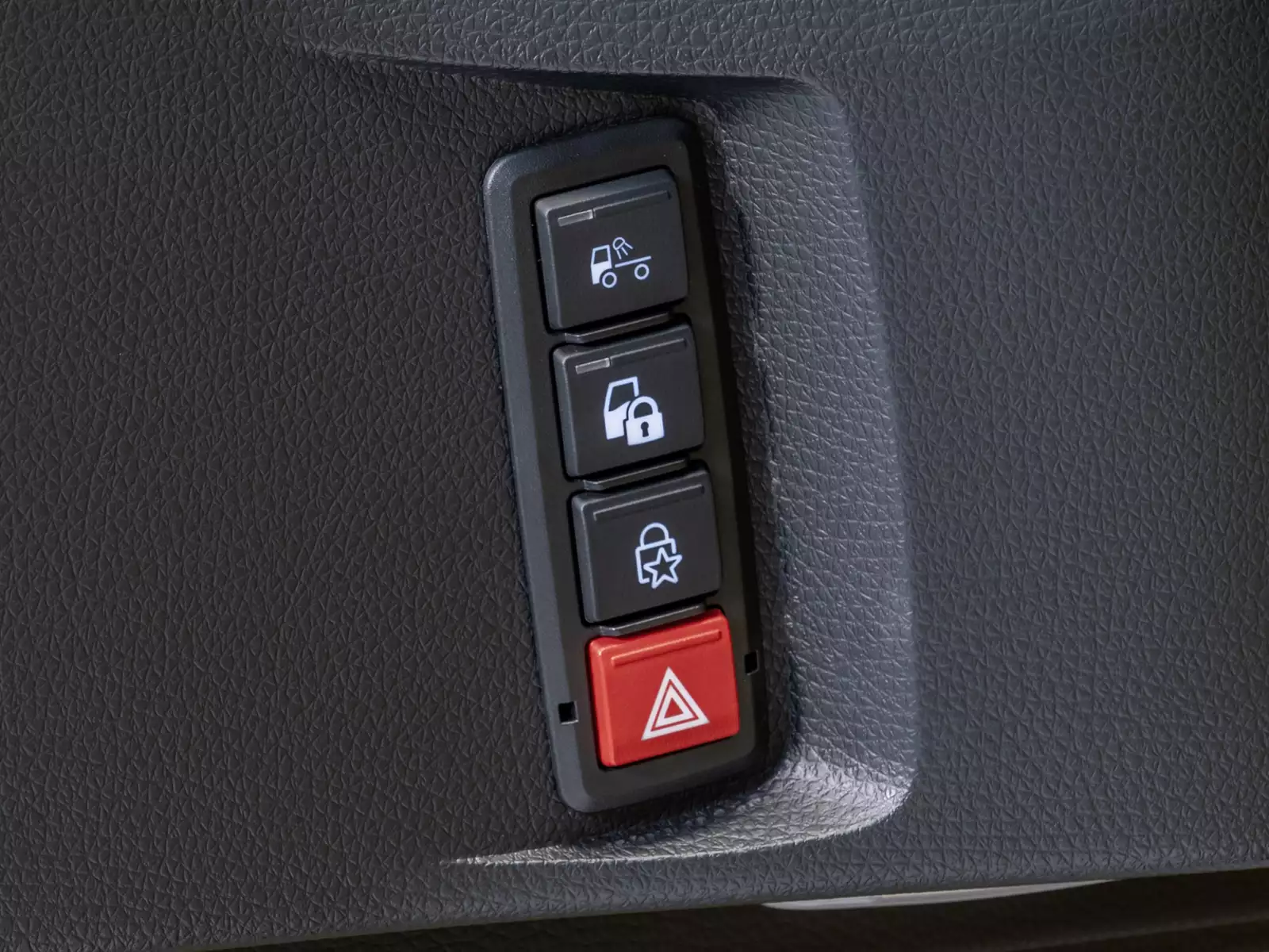 Control panel in the driver's door