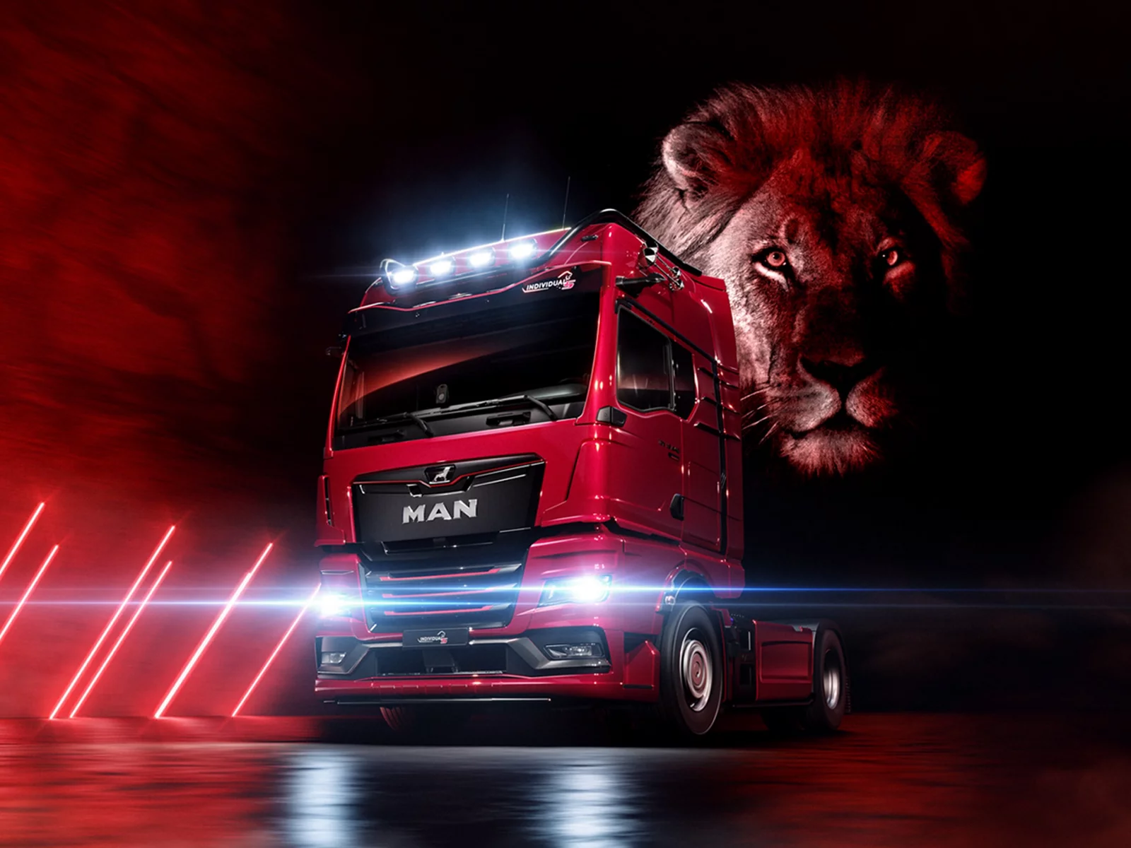 The MAN TGX Individual Lion S